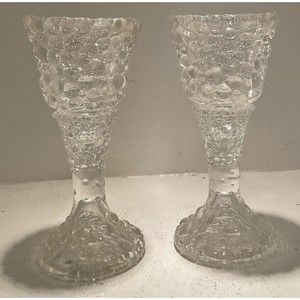PartyLite Tiny Bubbles 2 Piece Candle Holders Vintage Set Of 2 Votives Tapers